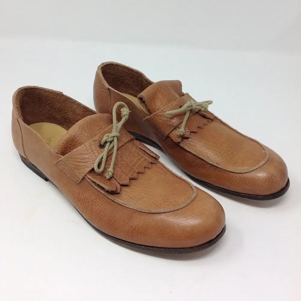 𝅺BIBLIOTEK (Fuso Orario) Italian Leather Shoes 39.5 - Picture 11 of 16